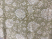 Palora Block Print Handloom Linen Fabric